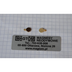 Magnes neodymowy z klejem MWK 6x1 [N38]