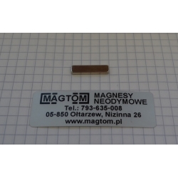 Magnes neodymowy MPŁ 20x5x2 [N38]