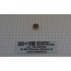 Magnes neodymowy MW 10x5 [N38]
