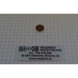 Magnes neodymowy MW 12x2 [N38]