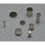 Magnesy neodymowe walcowe  małe  Ø 2-10 mm