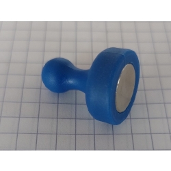 Magnes do tablicy UMT 19x25 z plastikową rączką NIEBIESKI pionek