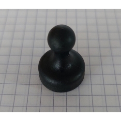 Pionek magnetyczny do tablicy UMT 19x25 z plastikową rączką czarny