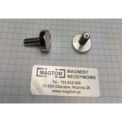 Uchwyt magnetyczny C16L z magnesem neodymowym NI [M6/ N 38]