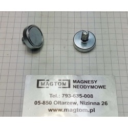 Uchwyt magnetyczny C-16L z magnesem neodymowym Zn [M5/ N 38]