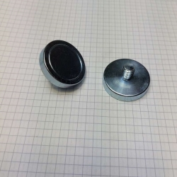 Uchwyt magnetyczny C32L z magnesem neodymowym Ocynk [M8/ N 38]