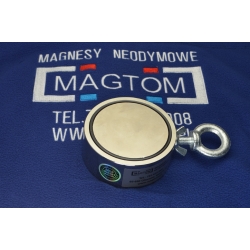 Uchwyt magnetyczny do poszukiwań w wodzie F-97x40 N50 M10 F300 GOLD 600Kg
