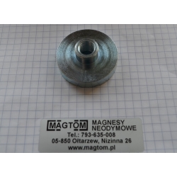 Uchwyt magnetyczny D40L z magnesem neodymowym [M10/ N38]