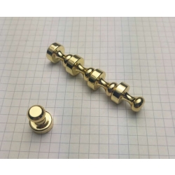 Uchwyty magnesy do tablic w kształcie pionka metalowe UM 12x16 złoty Au