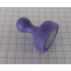 Magnes do tablicy UMT 19x25 z plastikową rączką FIOLETOWY pionek