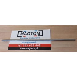 Tyczka Inox do magnesu neodymowego z gwintami wewnętrznym oraz zewnętrznym 2x M12