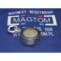 Uchwyt magnetyczny magnes do poszukiwań w wodzie F-75x28 N50 M10 F200 GOLD 330Kg