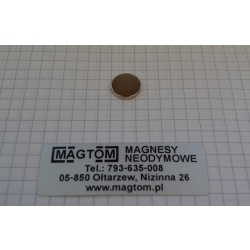 Magnes neodymowy MW 12.5x2 [N38]