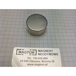 Magnes neodymowy MW 25x10 [N38]