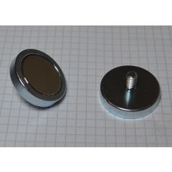 Uchwyt magnetyczny C32L z magnesem neodymowym Ocynk [M6/ N 38]