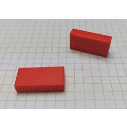 Magnes neodymowy MPŁP 25x12.5x6 [N38] CZERWONY