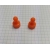 Pionek do tablic UMT 12x20 magnes z plastikową rączką pomarańczowy
